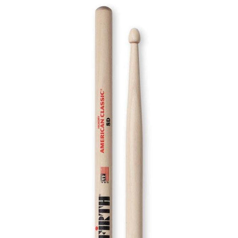 Image of Vic Firth American Classic Series Wood Tip Drumsticks 8D
