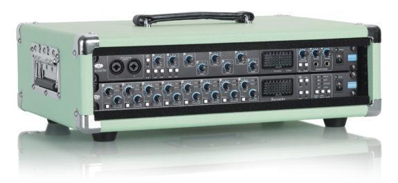Vintage Amp Vibe Rack Case, 2U Seafoam Green