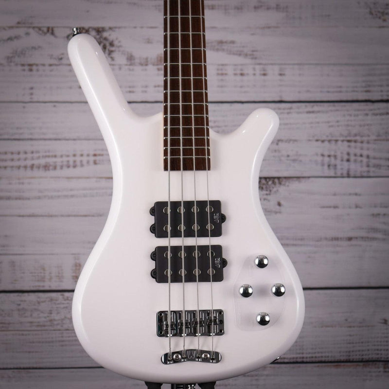 Warwick RockBass Corvette $$ 4 String, Solid White High Polish