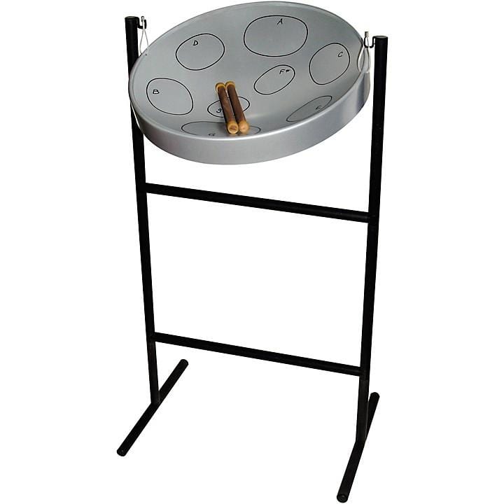 World Percussion Jumbie Jam Deluxe Steel Drum Kit with Stand