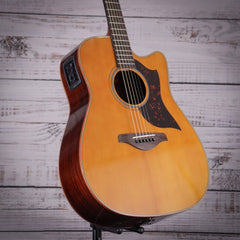 Yamaha A1RVN Folk Cutaway Acoustic Electric Guitar - Rosewood - Vintage Natural