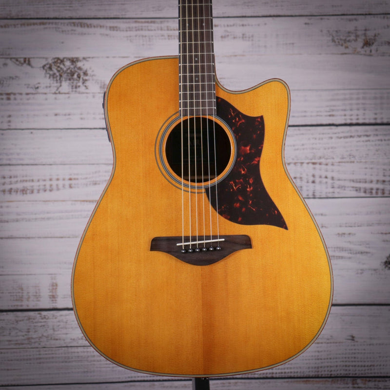 Yamaha A1RVN Folk Cutaway Acoustic Electric Guitar - Rosewood - Vintage Natural
