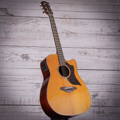 Yamaha A1RVN Folk Cutaway Acoustic Electric Guitar - Rosewood - Vintage Natural
