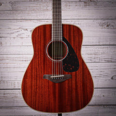Yamaha FG850 Natural Folk Acoustic Guitar | Solid Mahogany Top