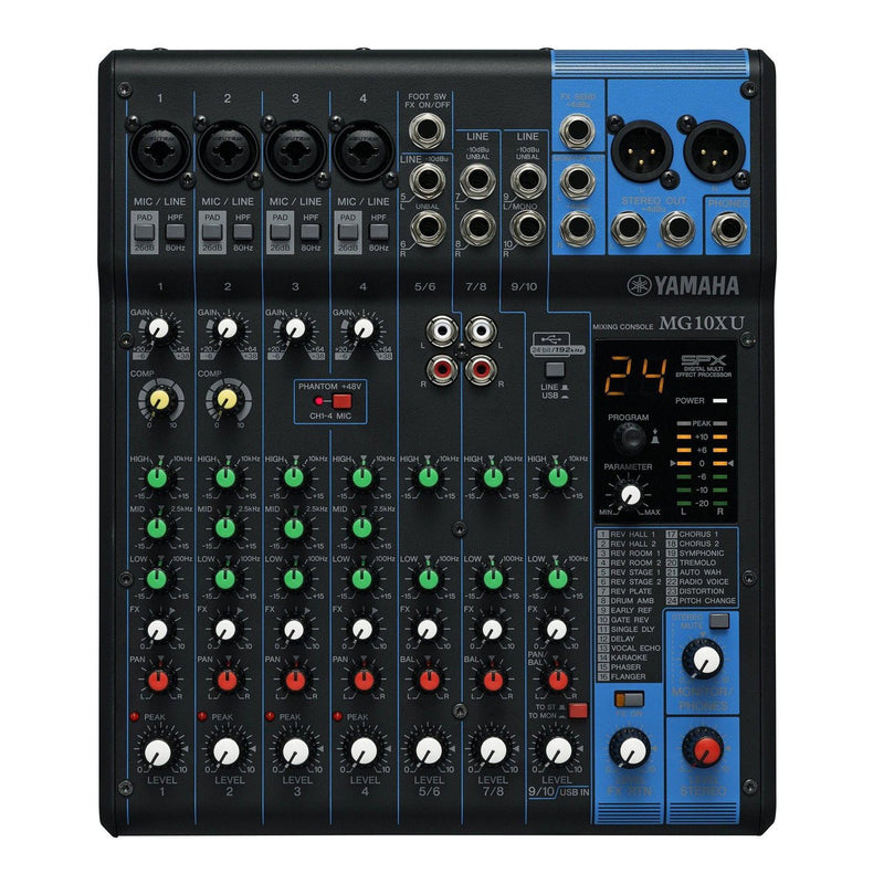 Yamaha MG10XU 10-Channel Pro Audio Mixing Console