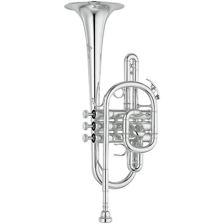 Yamaha YCR-9435 Custom Professional C Cornet | Silver Finish
