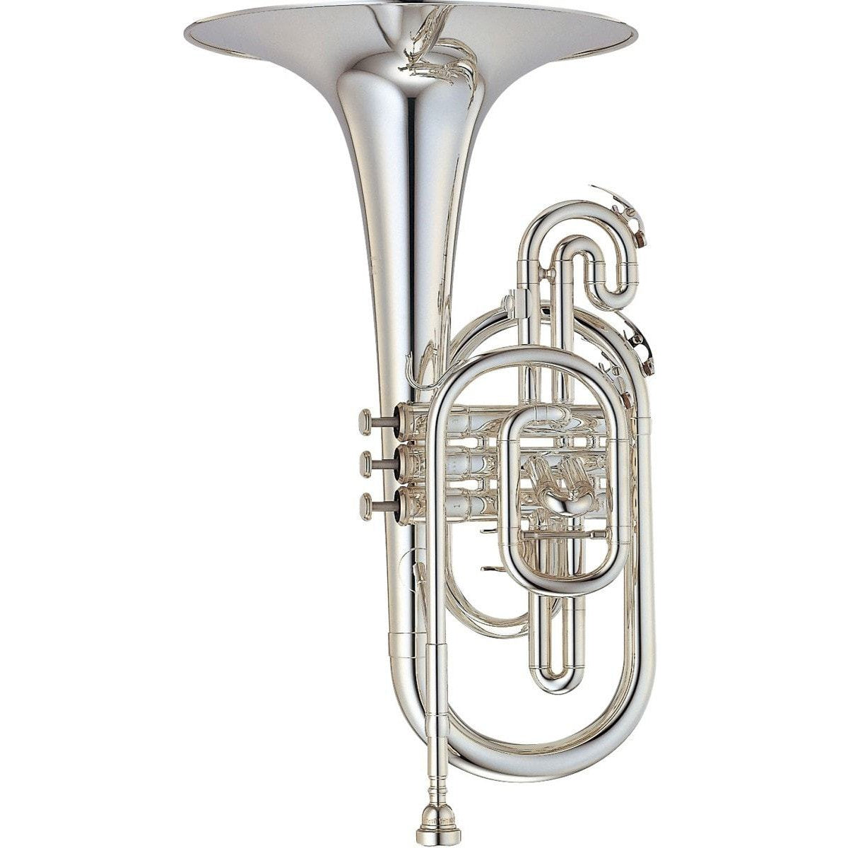 Yamaha YMP-204M Marching F Mellophone YMP-204MS - Silver Plated