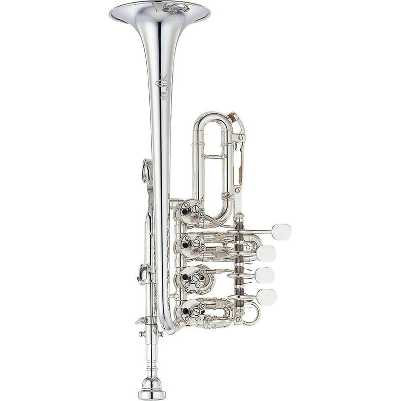 Yamaha YTR-988 Custom Rotary Piccolo Bb / A Trumpet | Silver Finish